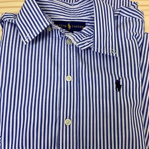 Ralph Lauren Boys Long Sleeve Dress Shirt YM 10/12